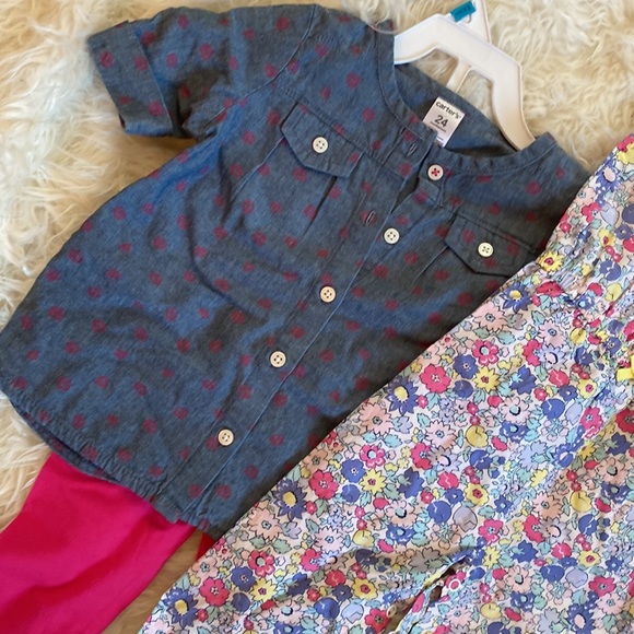 ππππππ§‘NWT Carters Girl 3 piece Set Size 24Mππ€πππ - Picture 4 of 12